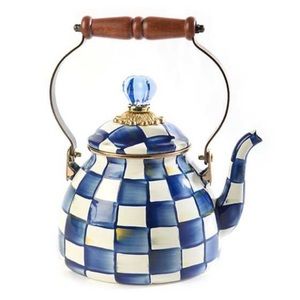 MacKenzie-Childs Royal Check Teakettle